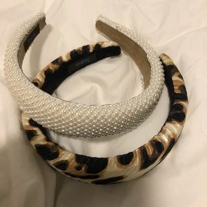 Nordstrom Tasha padded pearl and animal headbands
